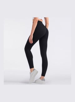 General High waist yoga pants sports fitness pants women/black Black  - Image 1