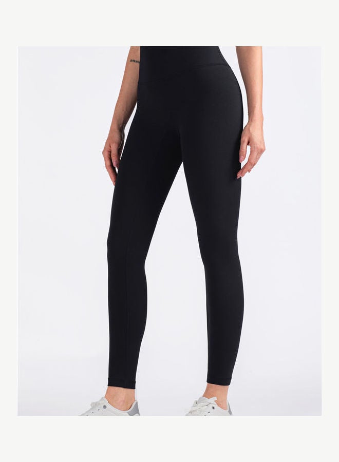 general High waist yoga pants sports fitness pants women/black Black  - Image 3