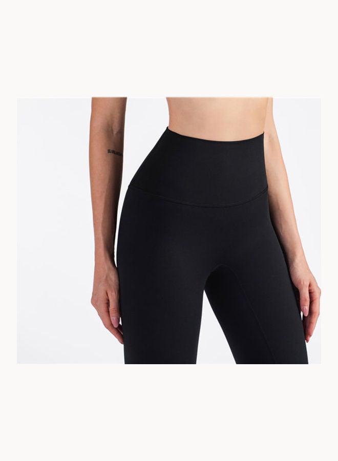 general High waist yoga pants sports fitness pants women/black Black  - Image 4