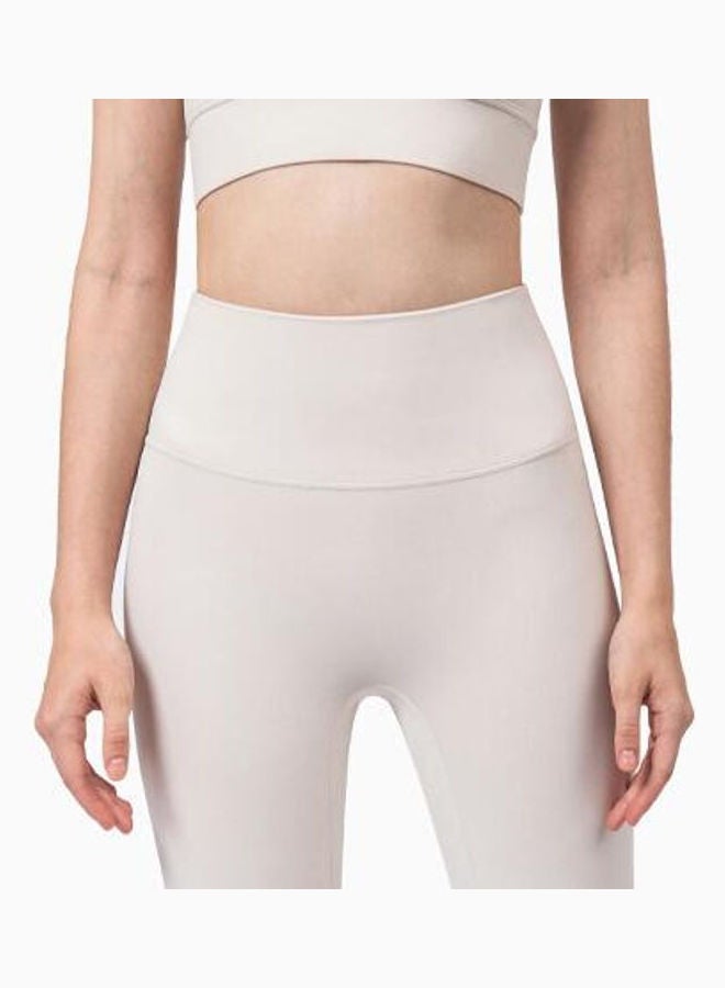 General Sports Fitness Pants High Waist Buttocks Yoga Pants beige  - Image 2