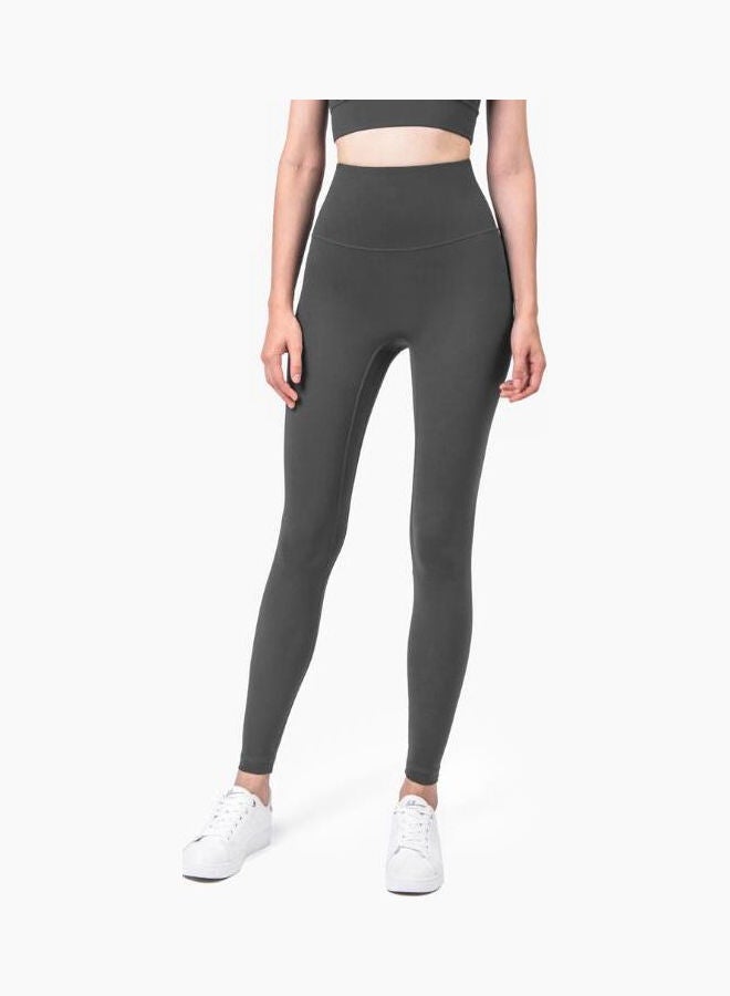General Sports Fitness High Waist Buttocks Yoga Pants gray  - Image 2