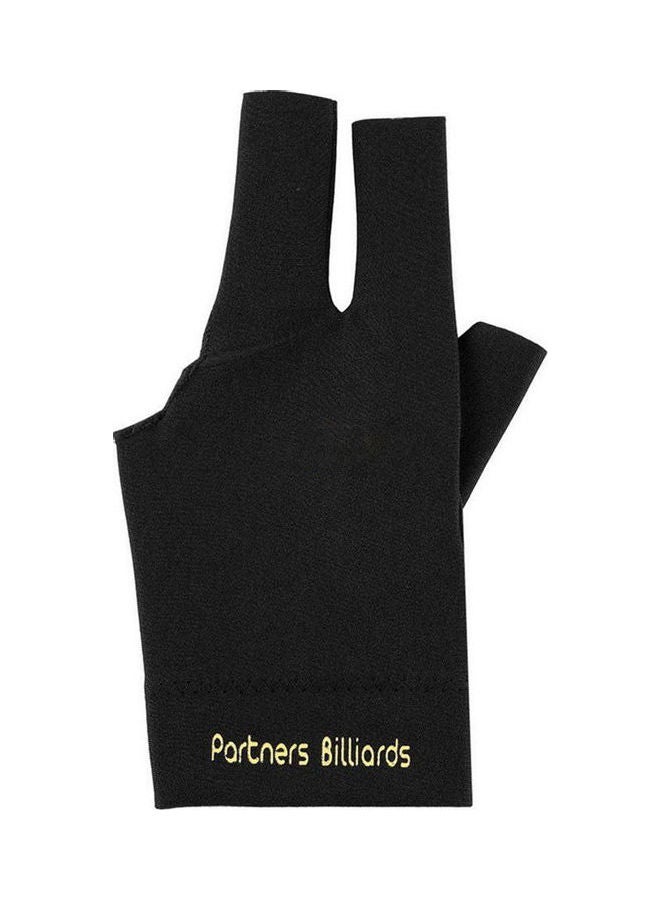 1Pc Spandex Snooker Billiard Cue Gloves Pool Left Hand Open Three Finger Glove Black  - Image 3