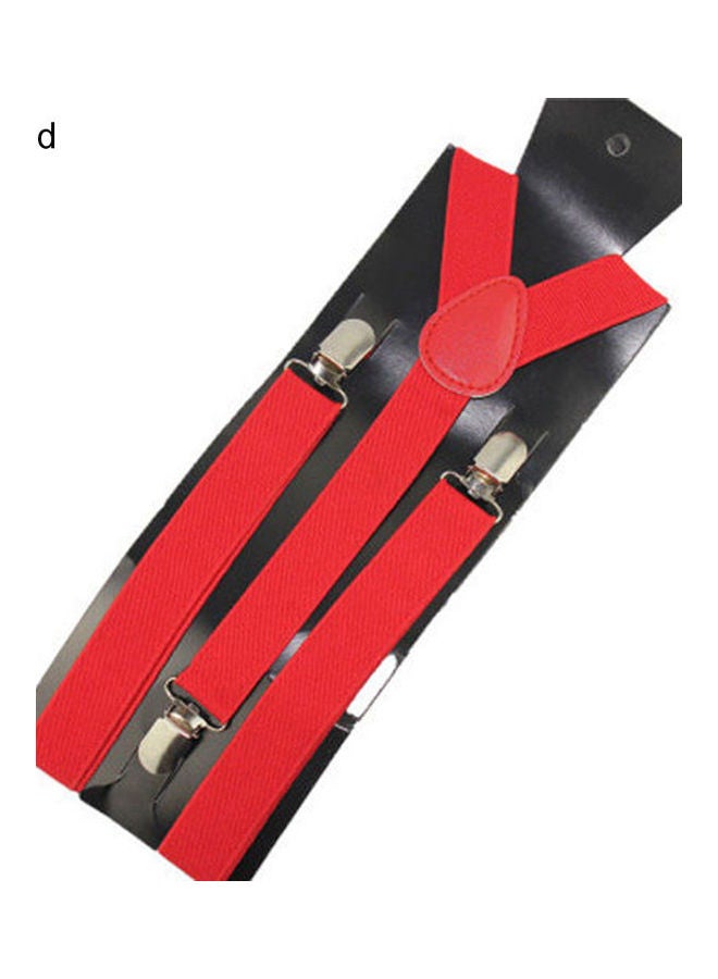 Unisex Elastic Y-Shape Braces Men's Women's Adjustable Clip-on Suspenders Red - v1604450195/N41752718V_1