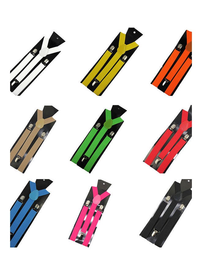 Generic - Unisex Elastic Y-Shape Braces Men's Women's Adjustable Clip-on Suspenders Grey - Image 1