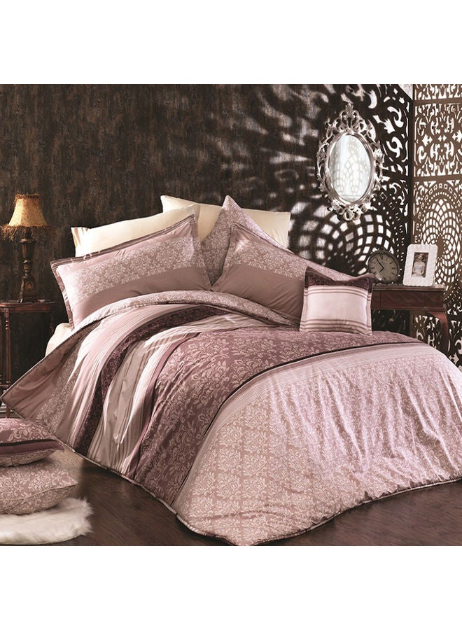 3-Piece Duvet Set Combination Brown/Pink/White King - v1604450318/N41831483A_1