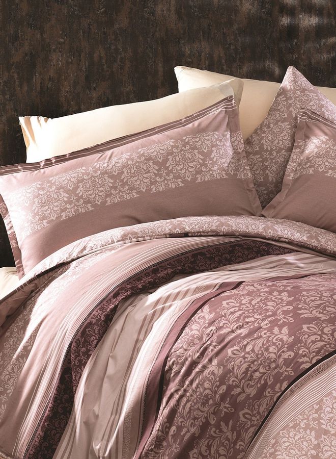 3-Piece Duvet Set Combination Brown/Pink/White King - v1604450318/N41831483A_3