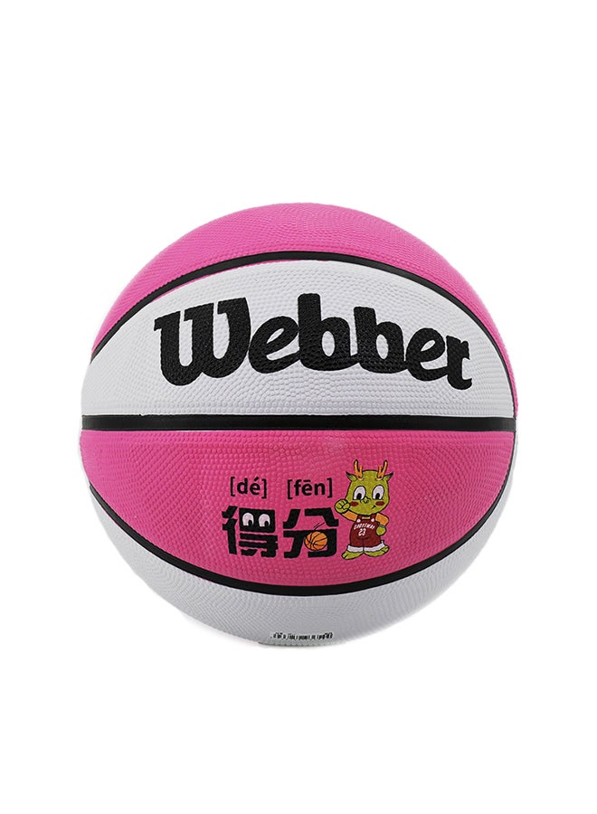 WEBBER Mini Rubber  Basketball (Inflated) Size 4 - Image 1