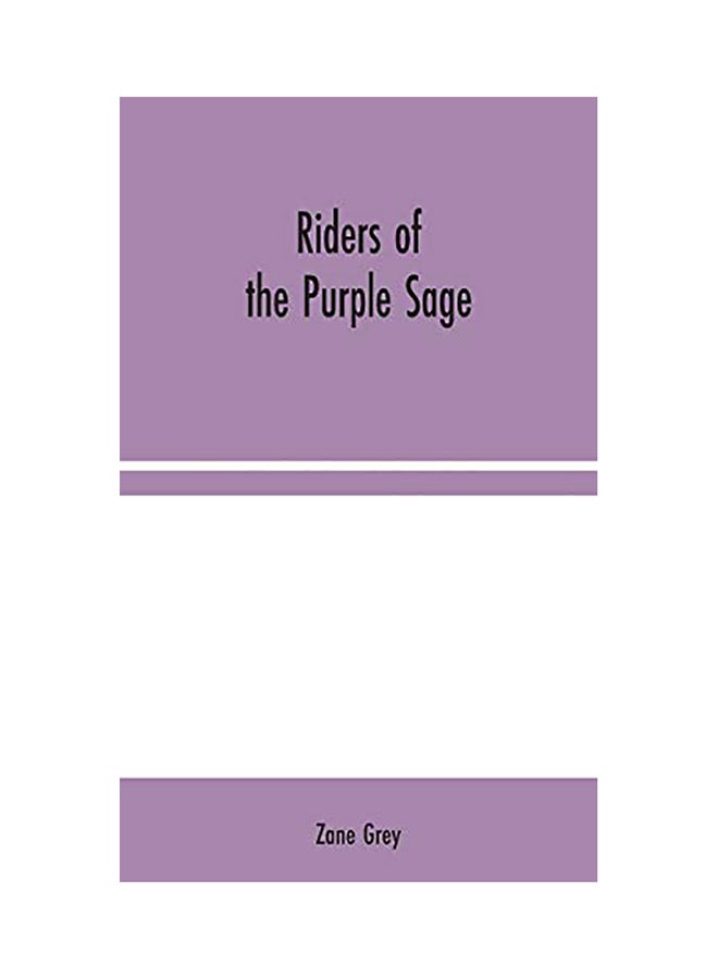 Riders Of The Purple Sage hardcover english - 2020 