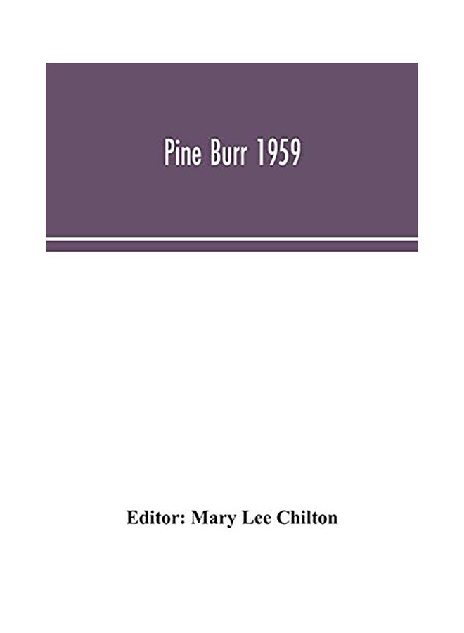 Pine Burr 1959 paperback english - 2020 