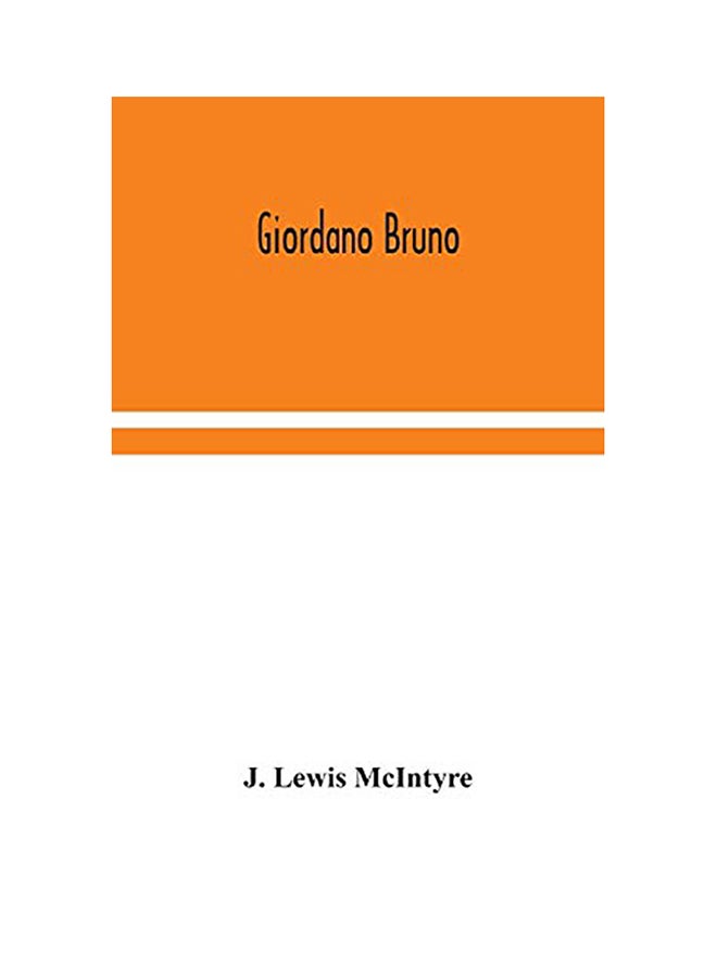 Giordano Bruno hardcover english - 2020 