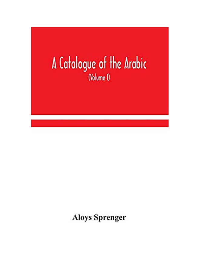 A Catalogue Of The Arabic hardcover english - 2020 