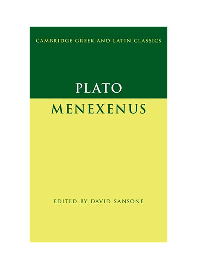 Plato: Menexenus Paperback English by David Sansone - 2020 