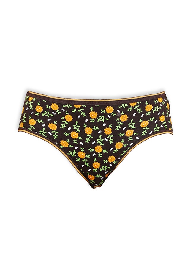 Bodycare Pack Of 3 Printed Cotton Brief Multicolour - Image 2