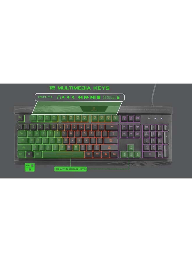 VERTUX Amber Pro Performance Gaming Keyboard- wired - Image 3