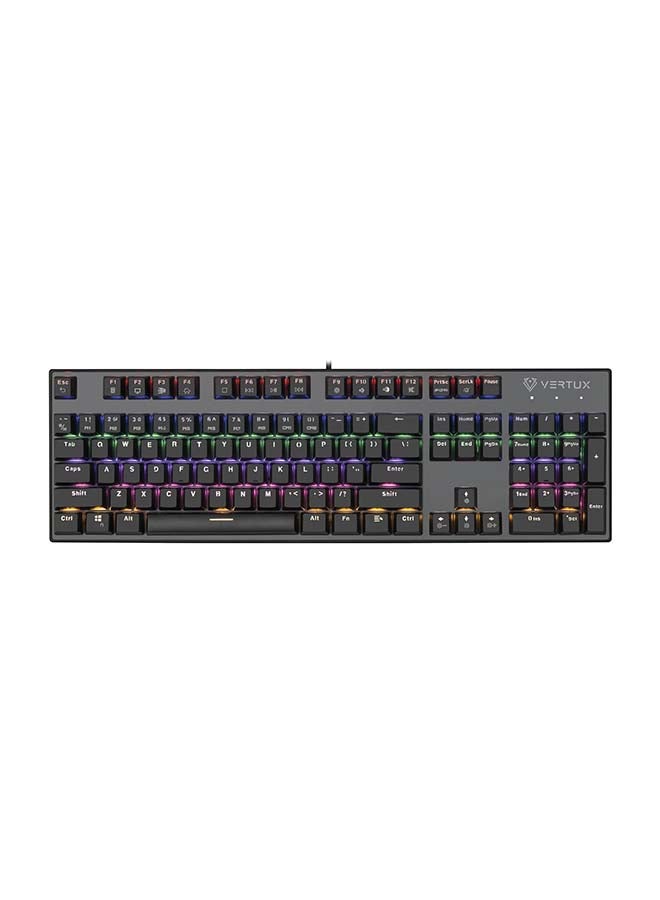 VERTUX - Tactical  Gaming Keyboard with  Outemu Blue Switches & All keys Antighosting- wired - Image 1