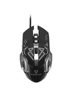 VERTUX Drago Precision Tracking Ergonomic Gaming Mouse upto 3200 DPI Black  - Image 1
