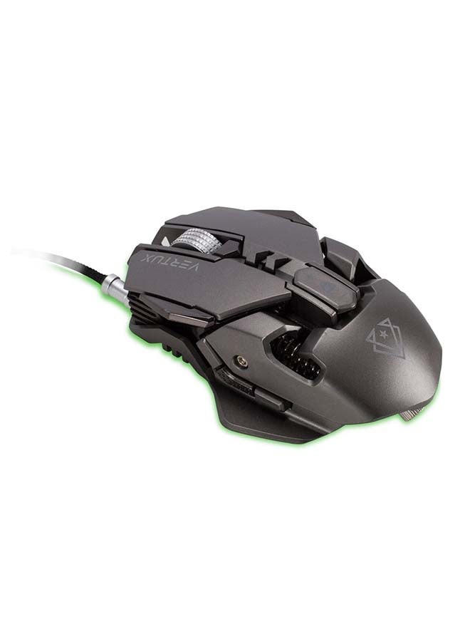 VERTUX - Indium Gaming Optimized Precision Wired Mouse upto 3200 DPI Grey - Image 1