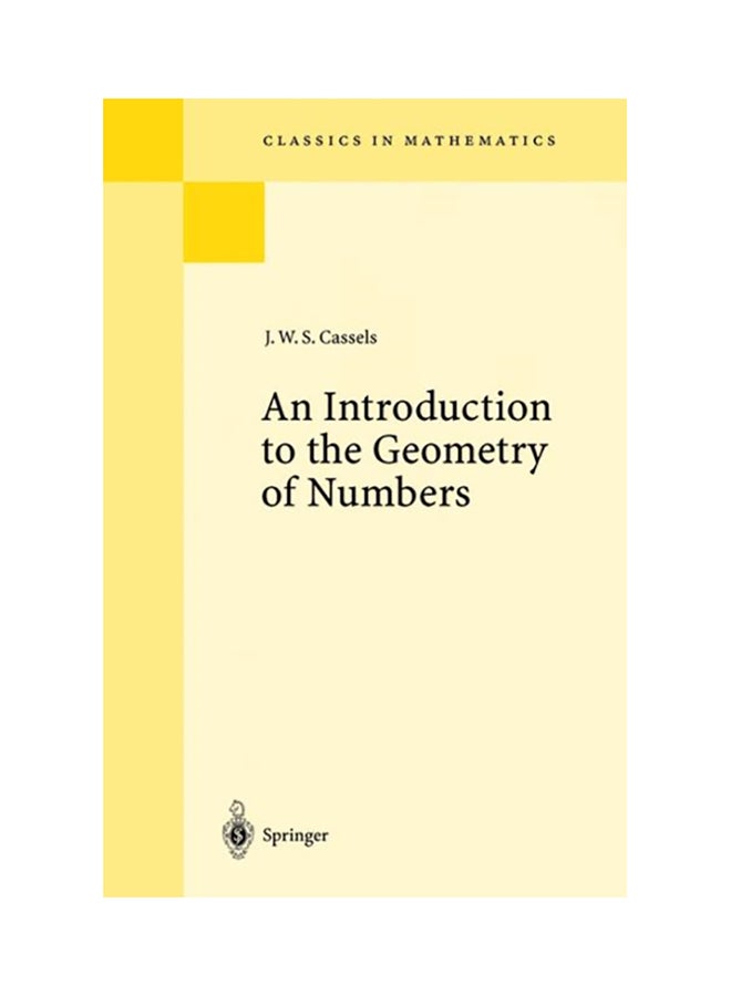 An Introduction To The Geometry Of Numbers paperback english - 1996 