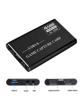 4K USB3.0 to HDMI Game Streaming Live Stream Broadcast Video Capture Card Dongle Black - v1604477945/N41348866A_1
