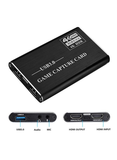 دونجل لبطاقة التقاط الفيديو والبث المباشر من USB3.0 إلى HDMI بدقة 4K