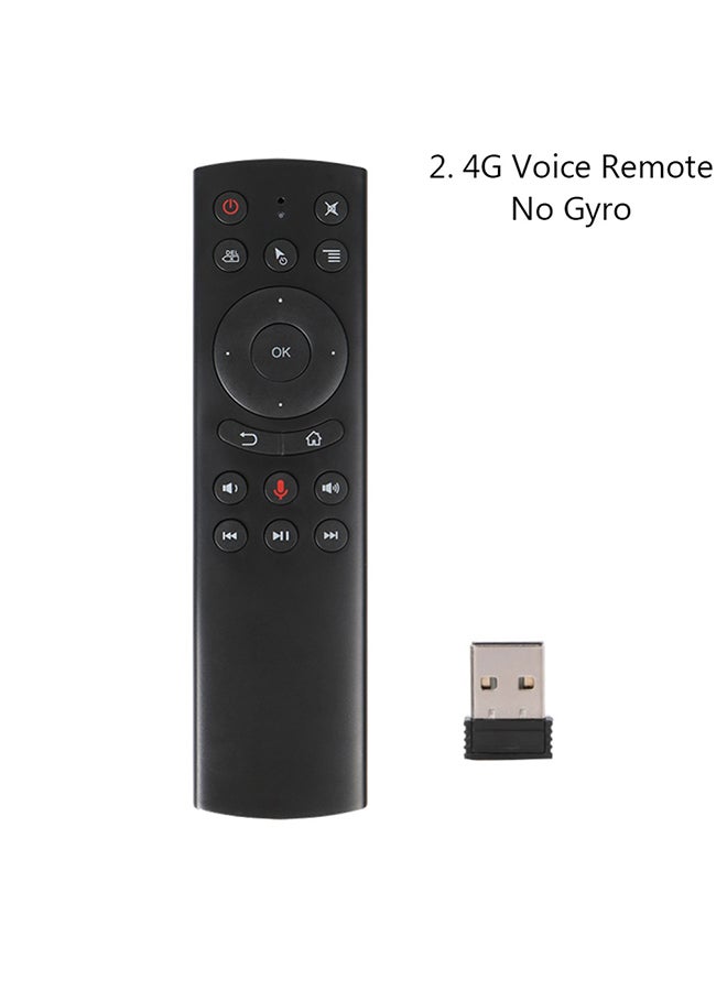 Generic - G20S 2.4G Mini Wireless Voice Remote Control Gyro Controller for PC Set-top Box Black - Image 1
