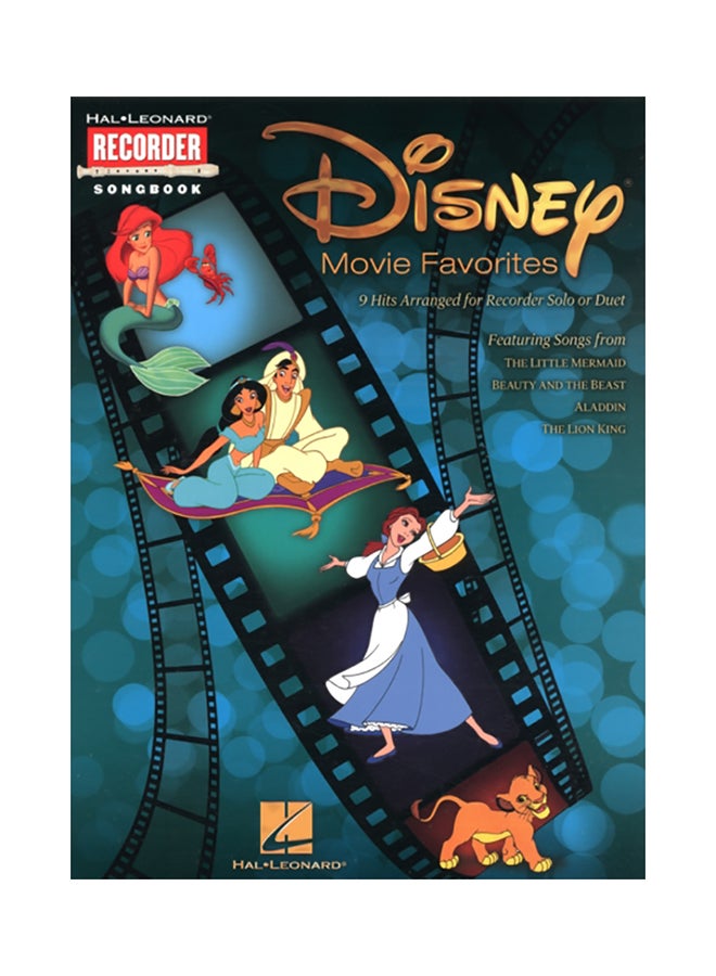 Disney Movie Favorites: 9 Hits Arranged for Recorder Solo or Duet Paperback English by Hal Leonard Corporation - 38520
