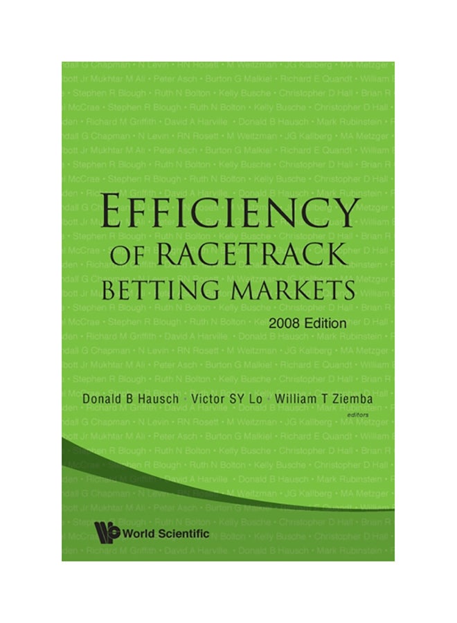Efficiency Of Racetrack Betting Markets (2008 Edition) paperback english - 2008 