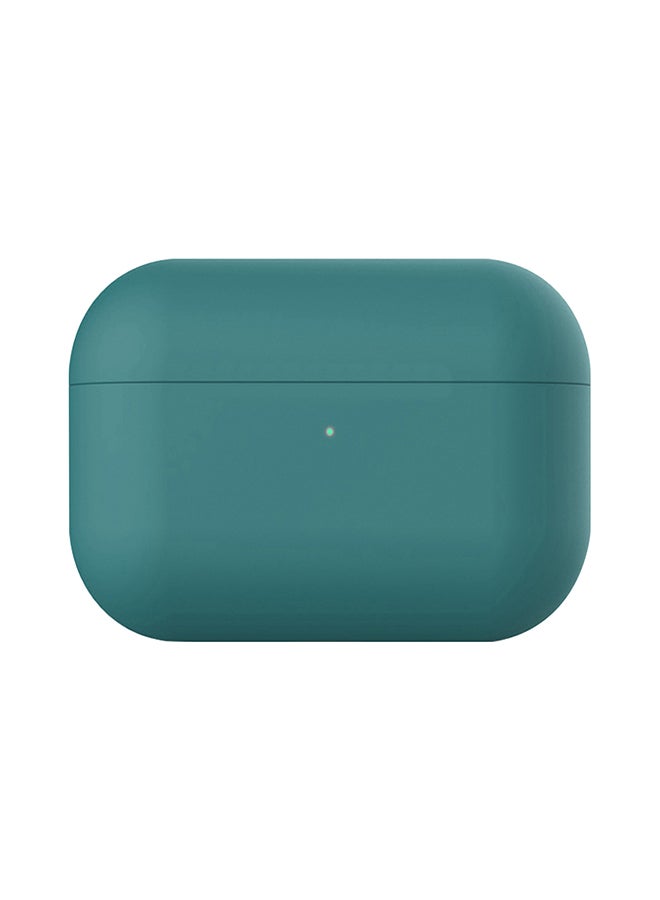 PROMATE Apple AirPods Pro Case Cover, Slim-Fit Soft Silicone Full Protective Shockproof Cover with Wireless Charging Compatible, Anti-Slip and Scratch Resistance for Apple AirPods Pro, AirCase-Pro Green Green 