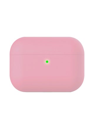 Promate Apple AirPods Pro Case Cover, Slim-Fit Soft Silicone Full Protective Shockproof Cover with Wireless Charging Compatible, Anti-Slip and Scratch Resistance for Apple AirPods Pro, AirCase-Pro Pink - v1604478133/N35128528A_1