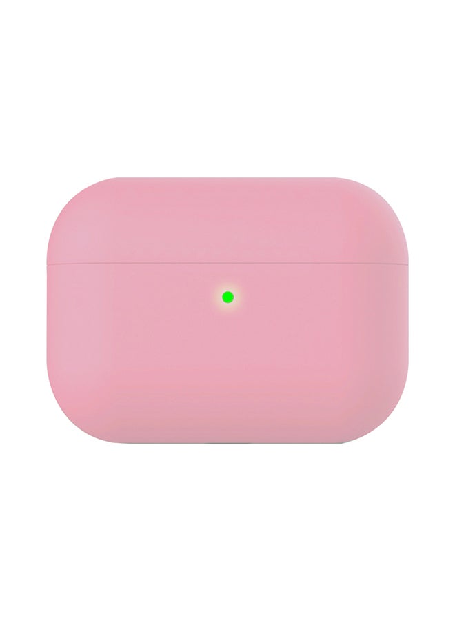 PROMATE Promate Apple AirPods Pro Case Cover, Slim-Fit Soft Silicone Full Protective Shockproof Cover with Wireless Charging Compatible, Anti-Slip and Scratch Resistance for Apple AirPods Pro, AirCase-Pro Pink 