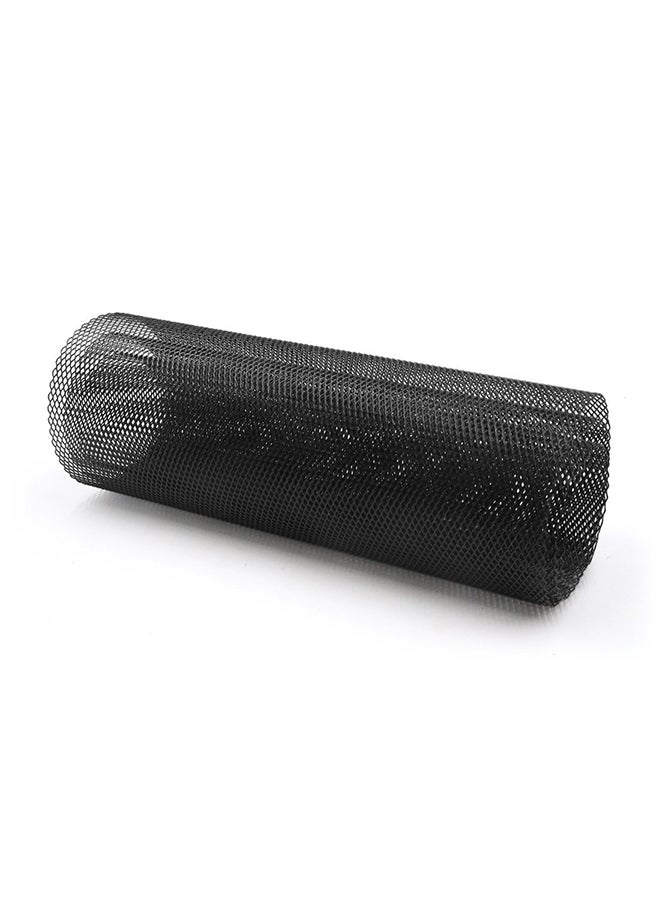 Generic Car Vehicle Black Tone Aluminum Alloy 3 x 6mm Rhombic Grille Mesh Sheet  - Image 1