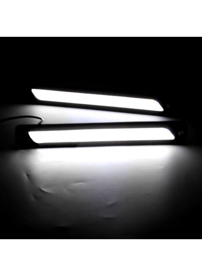 Generic - 2pcs White DRL LED Car Daytime Running Lights Driving Bulbs Daylight Fog Light - Image 1