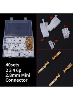 Generic 380pcs/set Auto Car Motorcycle 2.8mm 2 3 4 6 pin Electrical Wire Connector Terminal  - Image 2