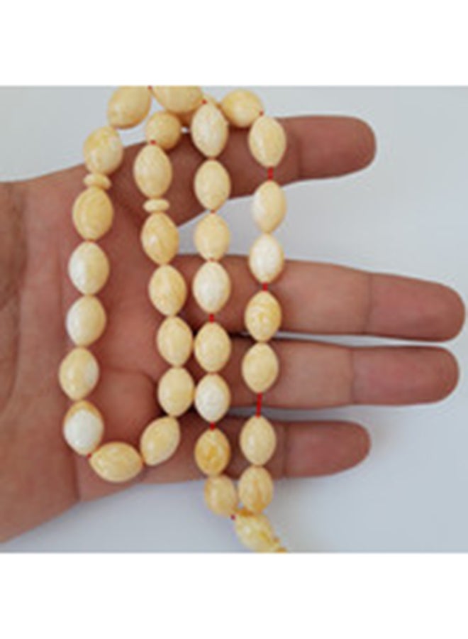 Miracle Empire Ivory Amber Sand Prayer Beads  - Image 3