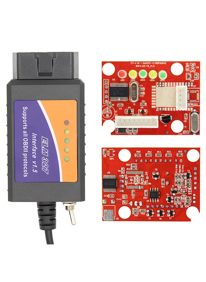Generic - OBD2 USB Device ELM327 Compatible Interface with HS-CAN/MS-CAN Switch OBD2 Scanner - Image 1
