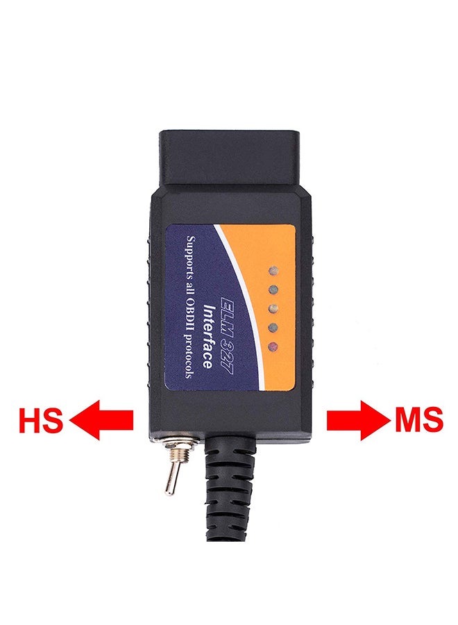 Generic - OBD2 USB Device ELM327 Compatible Interface with HS-CAN/MS-CAN Switch OBD2 Scanner - Image 1