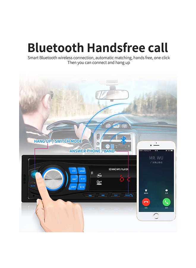 Generic - SWM-8013 1DIN12V Bluetooth Stereo Auto Radio Car Radio In-dash FM Aux Input Receiver SD USB MP3 MMC WMA Car Audio Player - Image 1