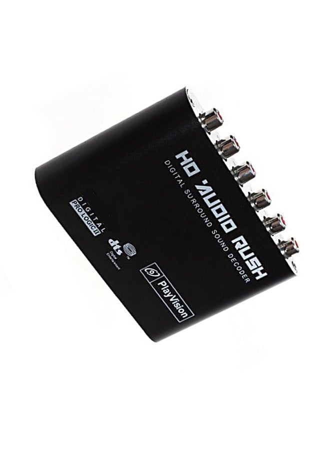 وحدة فك ترميز وتشفير الصوت 5.1 SPDIF محوري إلى RCA DTS AC3 رقمي إلى 5.1 ومضخم صوت تناظري لمشغل DVD - Image 1