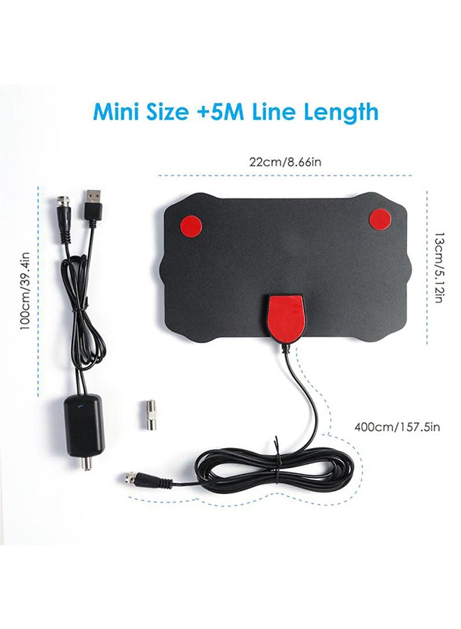 Generic - 120 Miles Antena Digital HDTV Indoor HD TV Antenna with Amplifier Signal Booster TV Radius Surf Fox Antena HD TV Antennas Aerial - Image 1