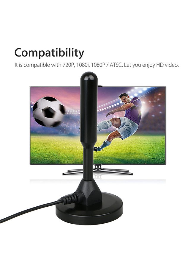Indoor Digital HDTV TV Antenna Aerial Amplified 200 Mile Range VHF UHF Freeview - Image 5
