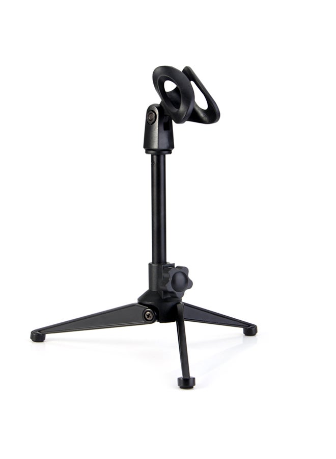 Generic - Professional Adjustable Desktop Handheld Table Tripod Microphone Mic Stand Holder with Clip Mount Shock - Image 1