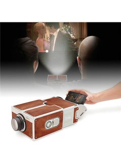 Generic DIY 3D Projector Cardboard Mini Smartphone Projector Light Novelty Adjustable Mobile Phone Projector Portable Cinema  - Image 2
