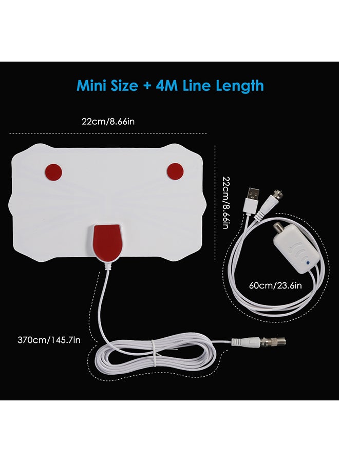 Generic - 200 Mile Range Antenna TV Digital HD Skywire 4K Antena Digital Indoor HDTV 1080P with Signal Amplifier - Image 1