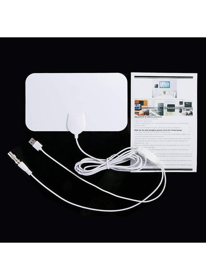 Generic - 200 Mile Range Antenna TV Digital HD Skywire 4K Antena Digital Indoor HDTV 1080P with Signal Amplifier - Image 1