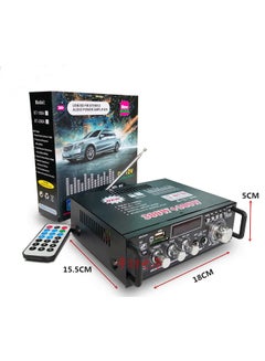 ماركة غير محددة مكبر صوت 600 واط بدقة عالية مع شاشة LCD مدمجة وراديو ستيريو بلوتوث FM 2CH AMP ومشغل MP3 USB SD للسيارة  والمنزل  - Image 1