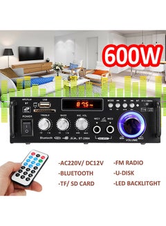 ماركة غير محددة مكبر صوت 600 واط بدقة عالية مع شاشة LCD مدمجة وراديو ستيريو بلوتوث FM 2CH AMP ومشغل MP3 USB SD للسيارة  والمنزل  - Image 3