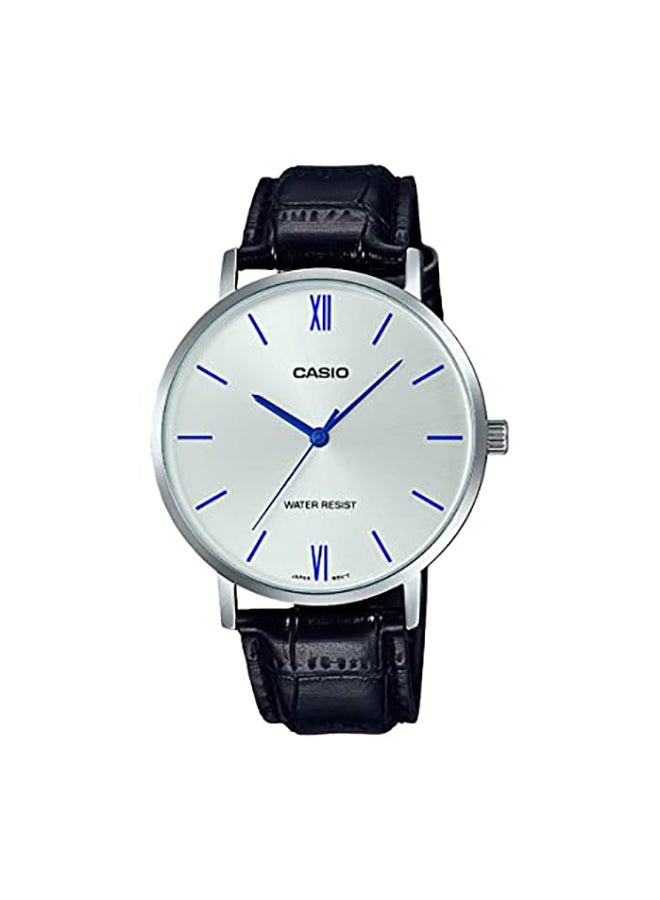 كاسيو ساعة يد بعقارب طراز MT- 01L-7B1UDF - 40 مم - أسود للرجال - Image 1