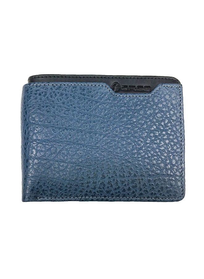 Force Genuine Leather Wallet Blue 