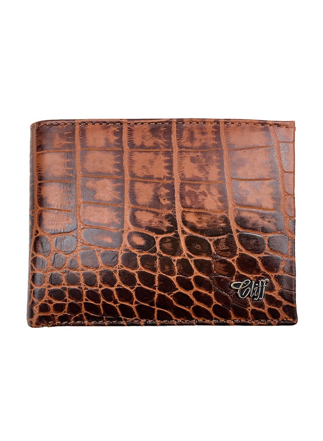 Cliff Genuine Leather Wallet Brown 