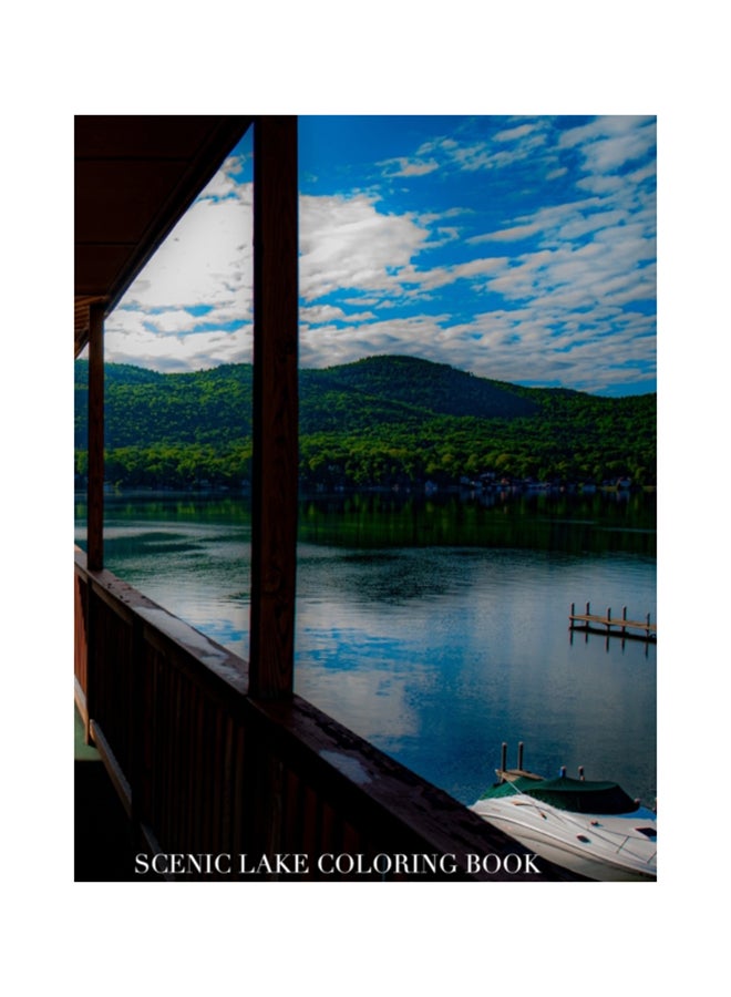 Scenic Lake Template Coloring Book Sir Michael Limited Edition hardcover english